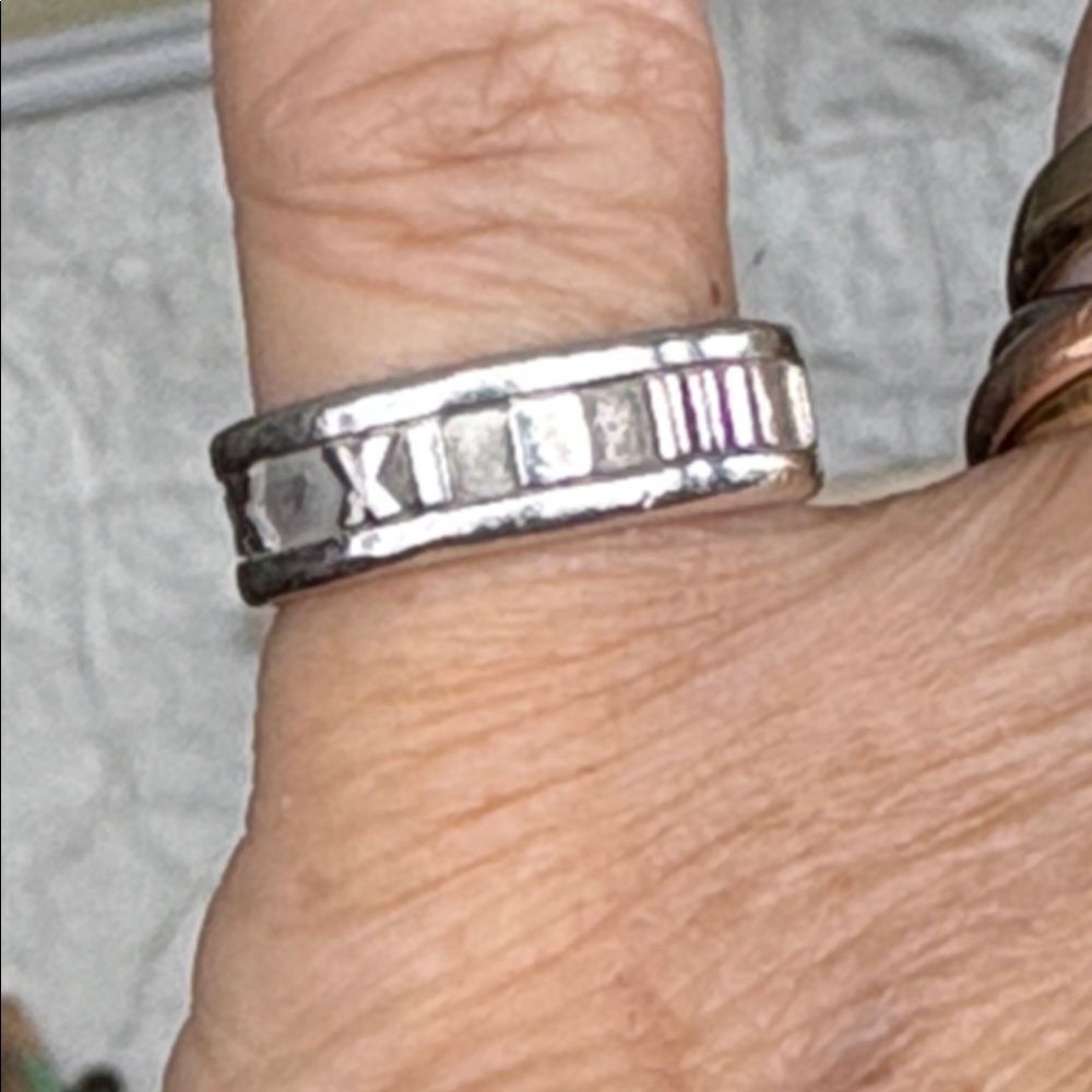 Tiffany & Co. Atlas Ring 925 Sterling Silver- Size 6